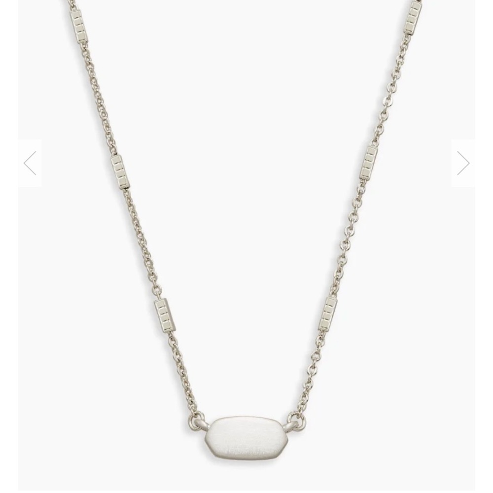 Fern Pendant Necklace in Silver